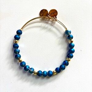 ALEX AND ANI **NEW Blue and Gold Beaded Bracelet $19 -